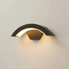 Modern Curved LED Motion Sensor Wall Light