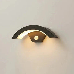 Modern Curved LED Motion Sensor Wall Light