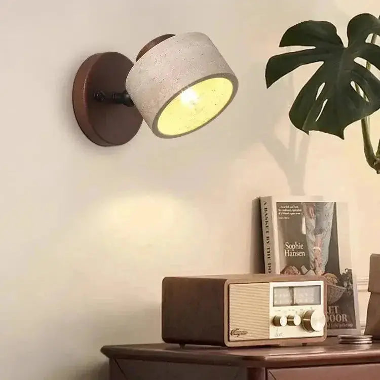 Zenvia Essentials Minimalist Travertine Stone LED Wall Light