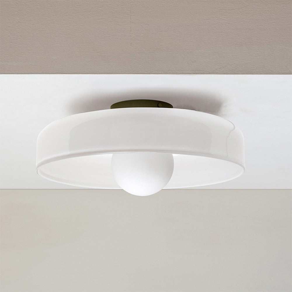 Modern Round Glass Ceiling Light
