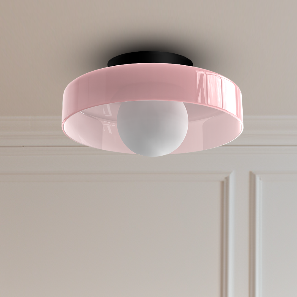 Modern Round Glass Ceiling Light