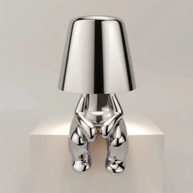 Cordless Thinker Man LED Table Lamp Zenvia Essentials