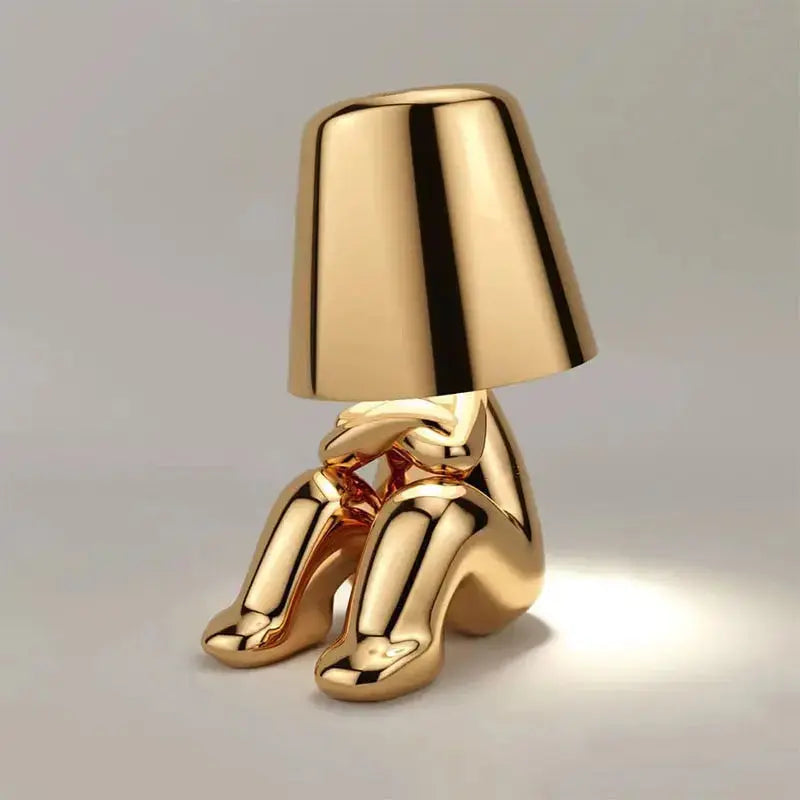 Cordless Thinker Man LED Table Lamp Zenvia Essentials