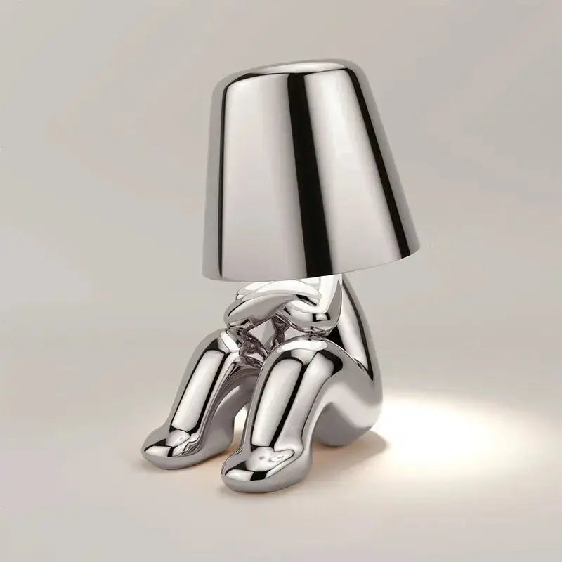 Cordless Thinker Man LED Table Lamp Zenvia Essentials