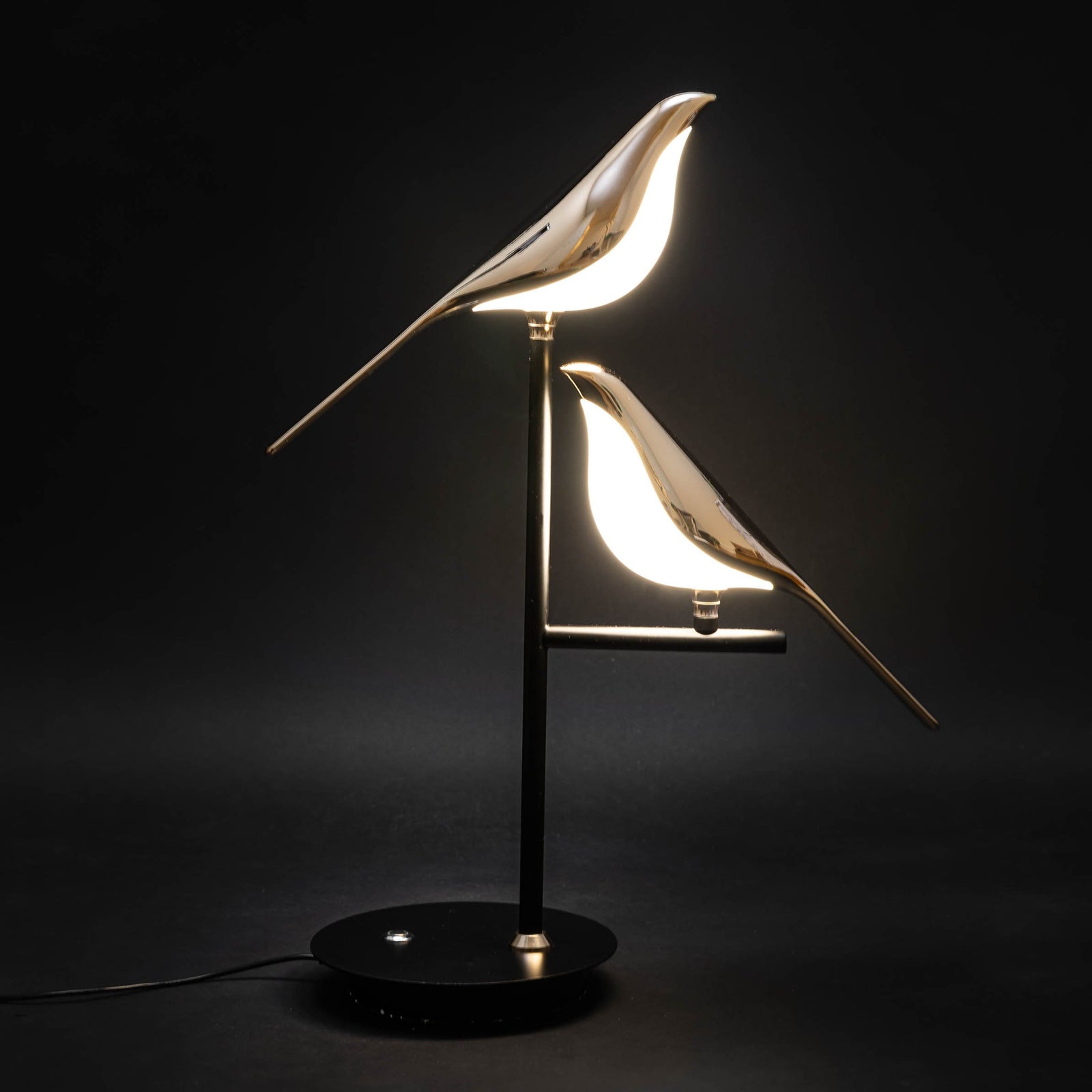 Golden Bird Table Lamp for Bedroom