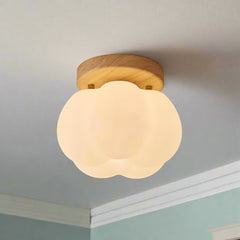 Pumpkin Flush LED Ceiling Light