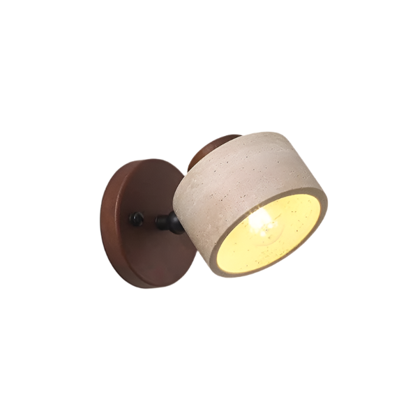 Minimalist Travertine Stone LED Wall Light