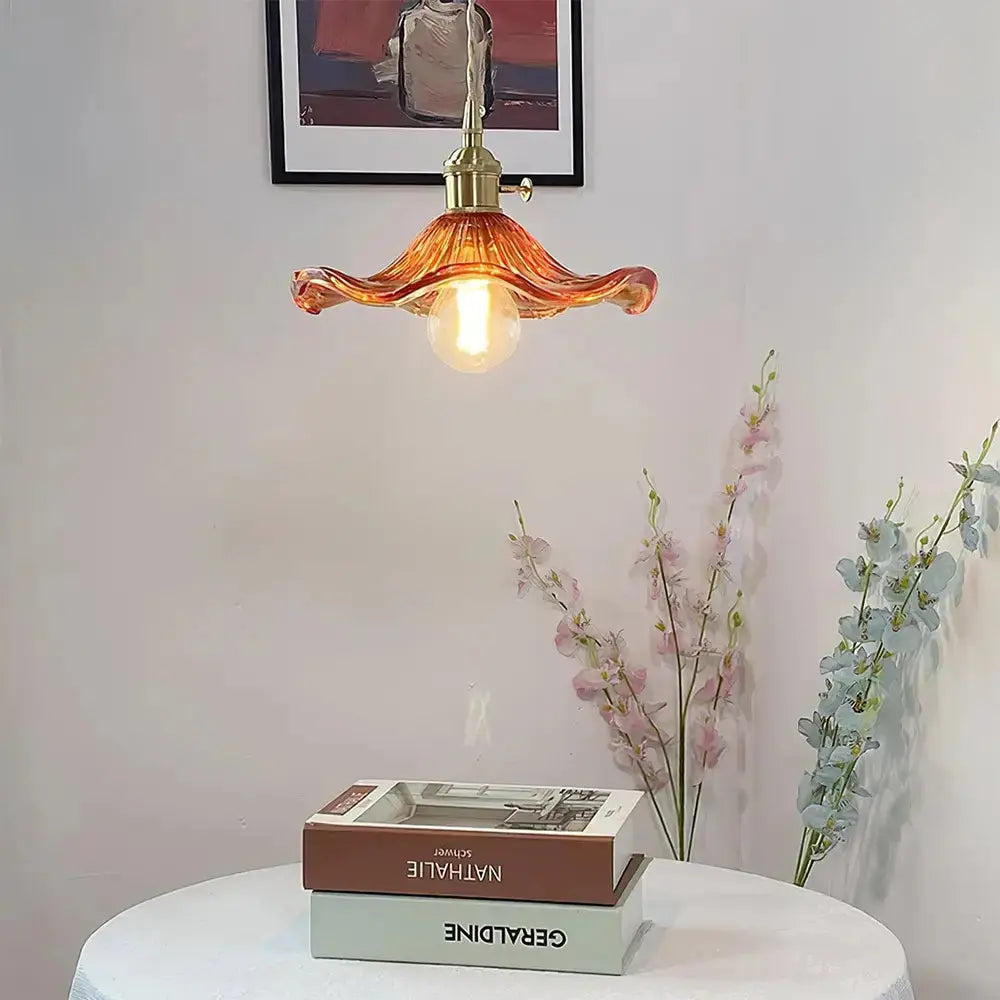 Stylish Hibiscus Flower Pendant Light Zenvia Essentials