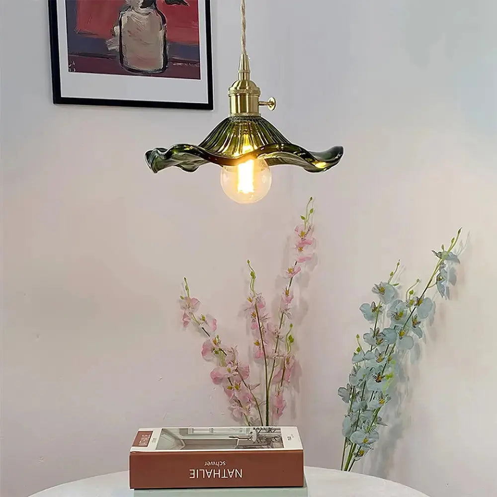 Stylish Hibiscus Flower Pendant Light Zenvia Essentials