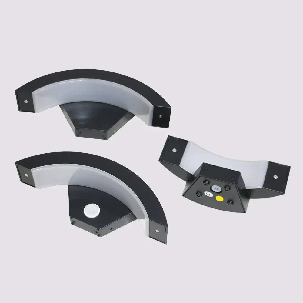 Modern Curved LED Motion Sensor Wall Light