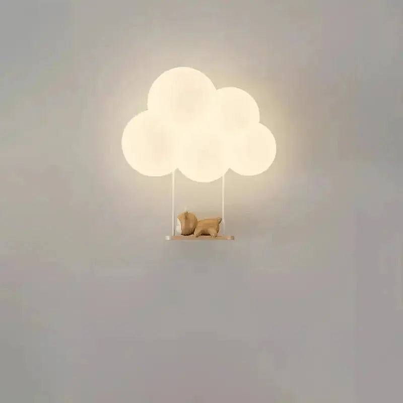 Cloud-Shaped LED Wall Light with white cloud design, Zenvia Essentials