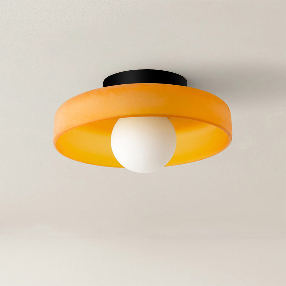 Modern Round Glass Ceiling Light