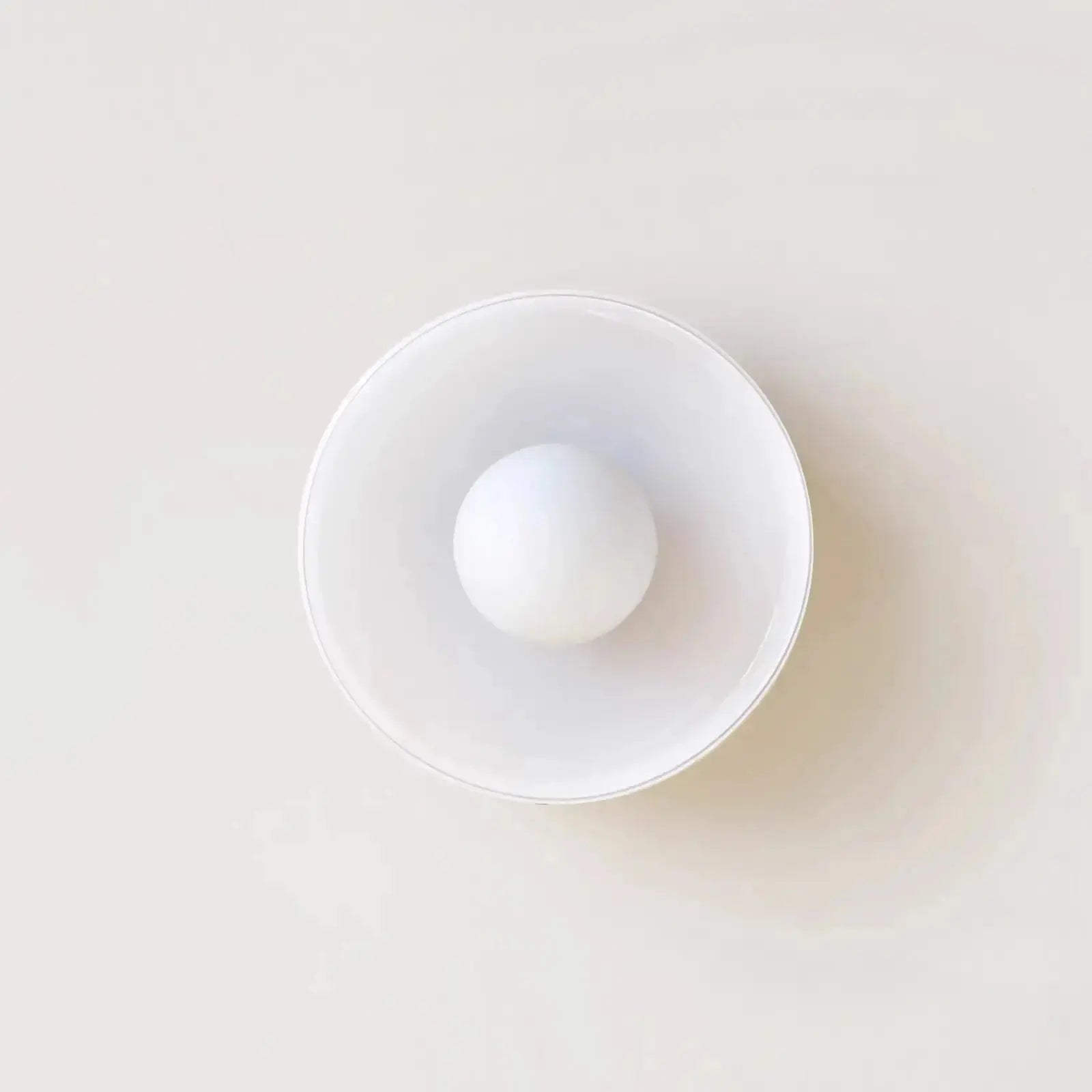 Modern Round Glass Ceiling Light For Bedroom on plain white background