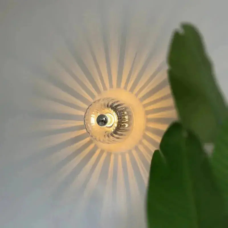 Zenvia Essentials Nordic Bauhaus Wall Lights with light bulb and spiral design