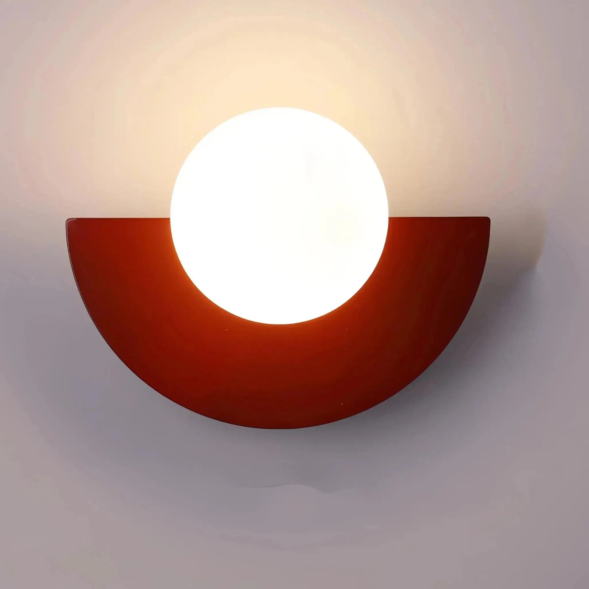 Zenvia Essentials Nordic Semicircle Wall Lights with cool white glow