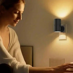 Zenvia Essentials Plug-in LED Wall Lights for Bedroom in a dimly lit room